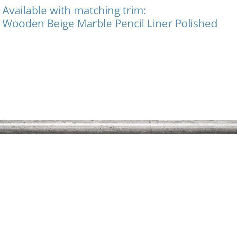 1 Inch Wooden Beige Hexagon Marble Mosaic Tile - Image 6