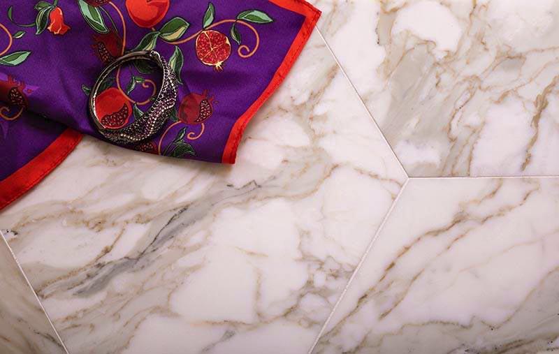 10" Calacatta Gold Marble Hexagon Tile Honed - Image 10