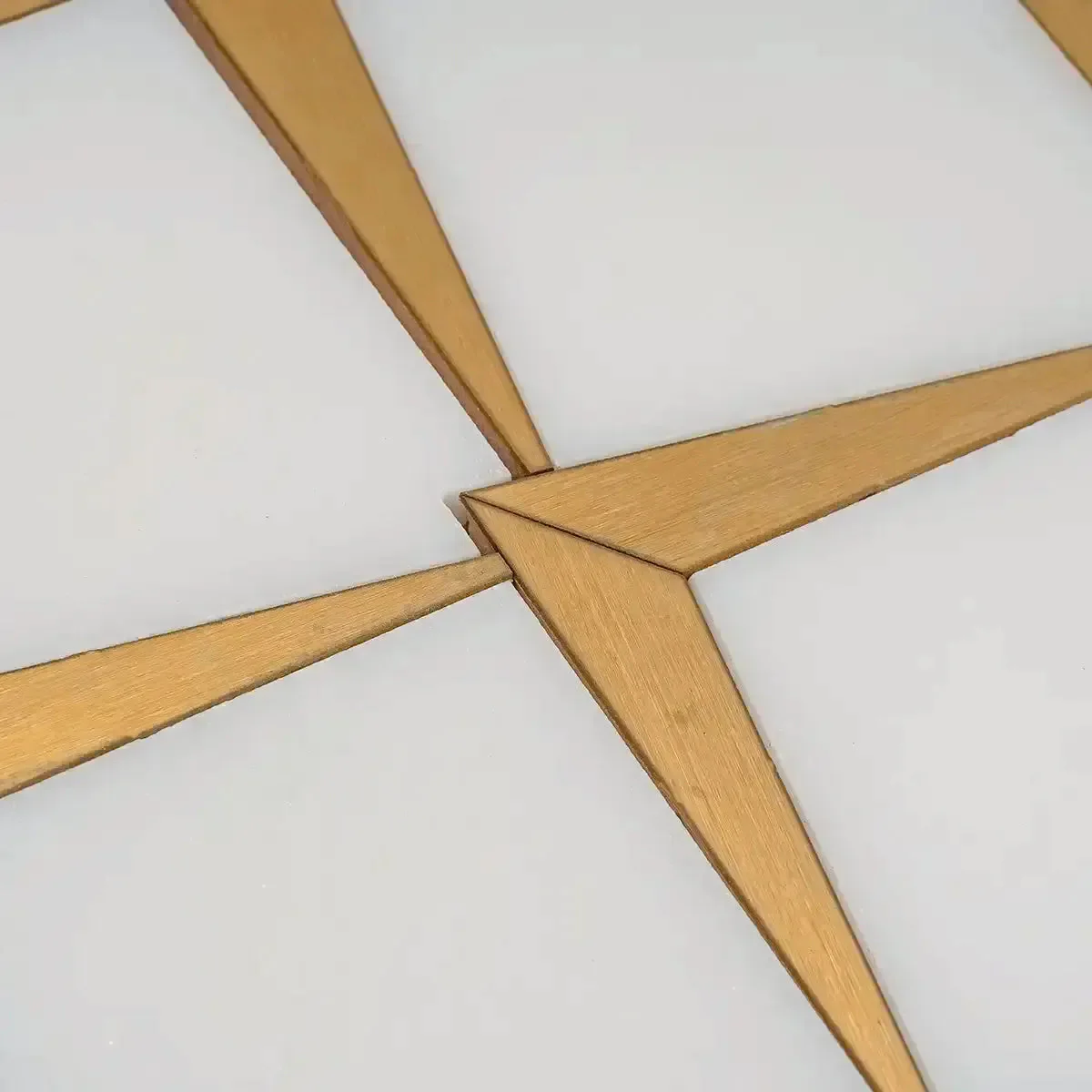 Arrowhead Brass Marble Mosaic Tile - Image 9