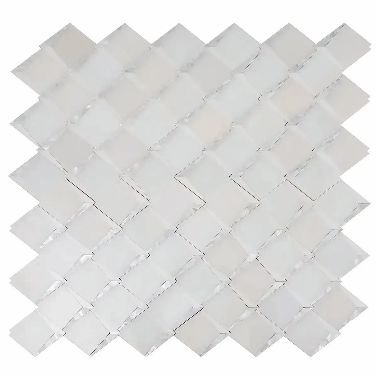 Arrowhead Pearl Marble Mosaic Tile - Image 12