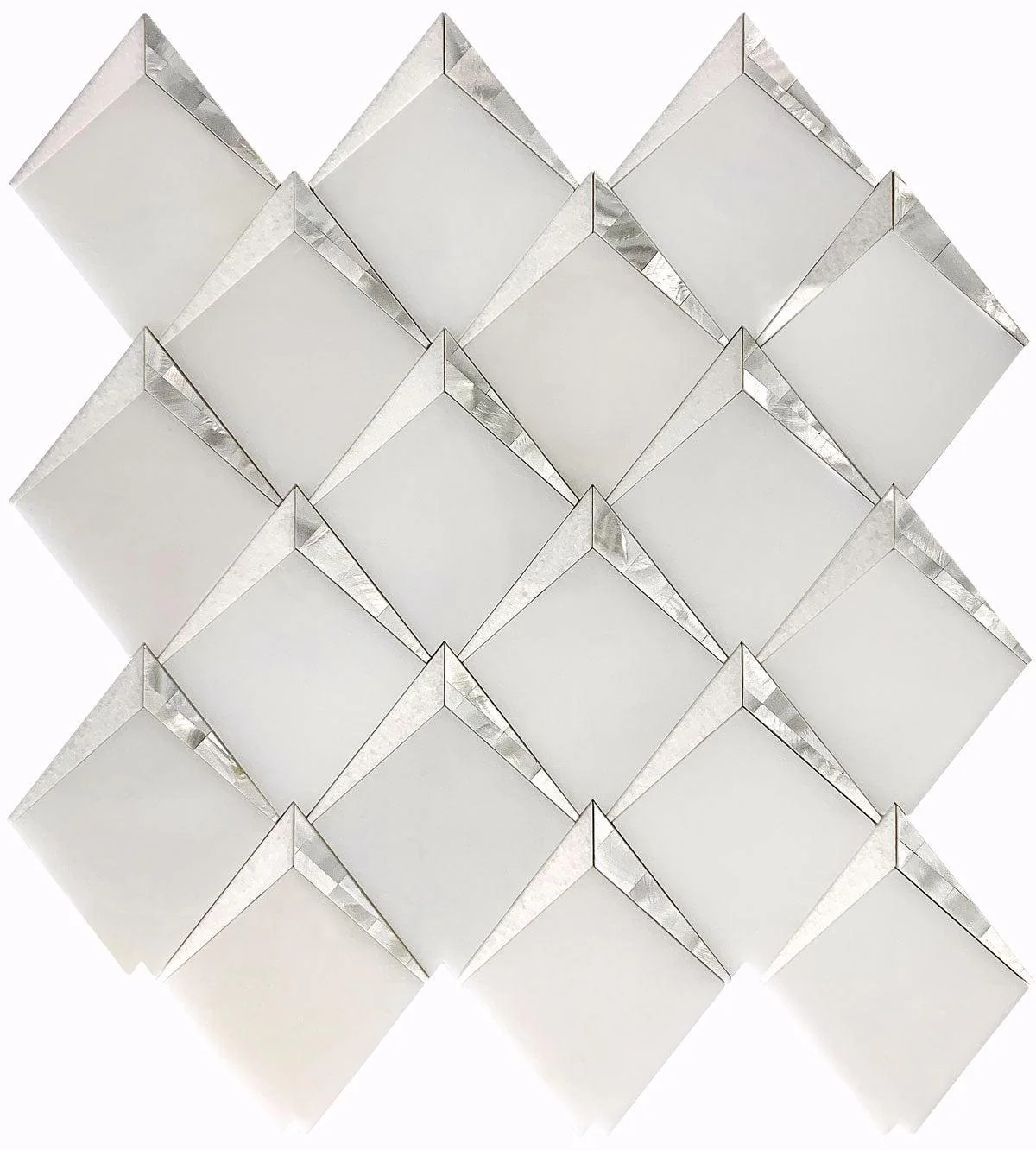 Arrowhead Pearl Marble Mosaic Tile - Image 3