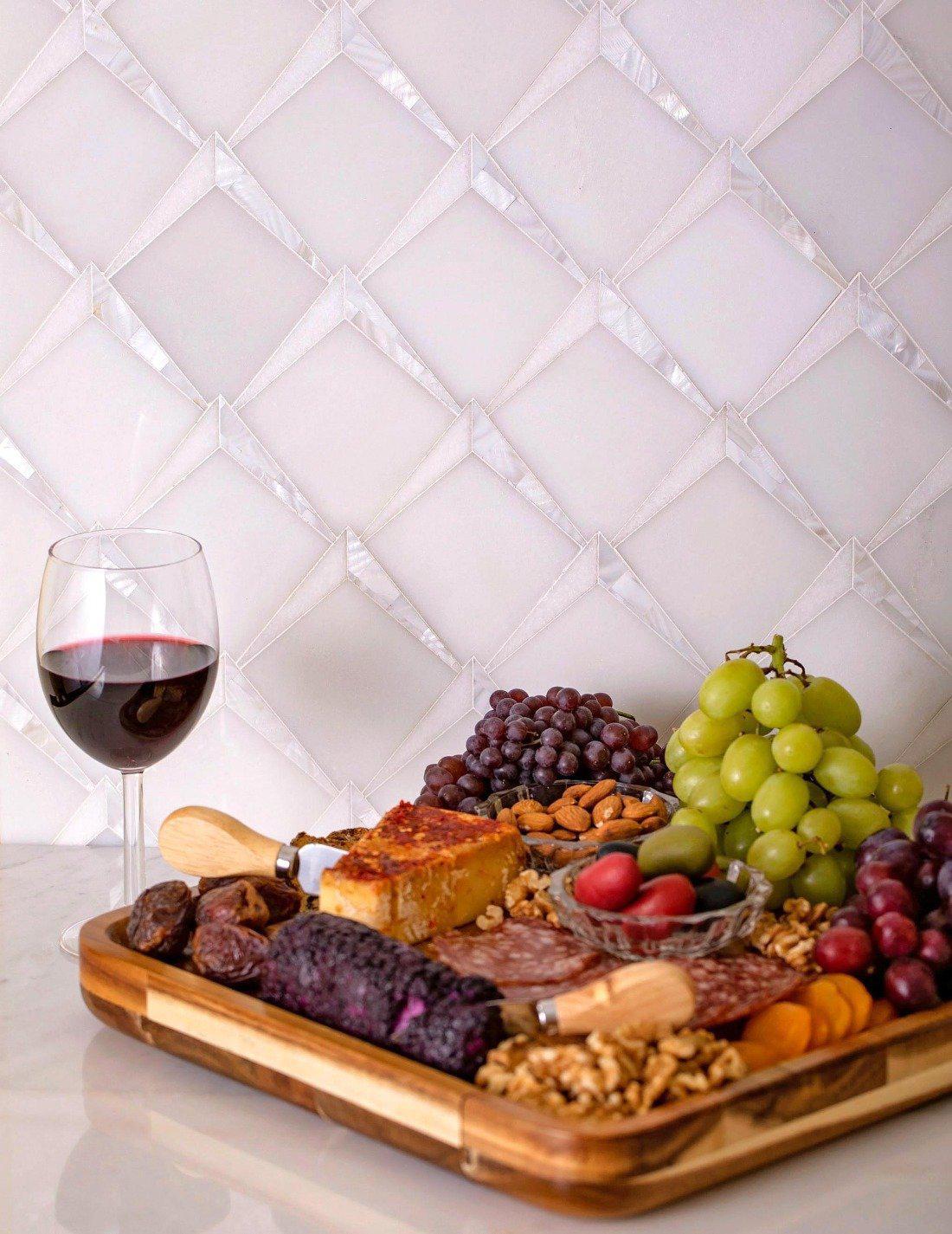 Arrowhead Pearl Marble Mosaic Tile - Image 8