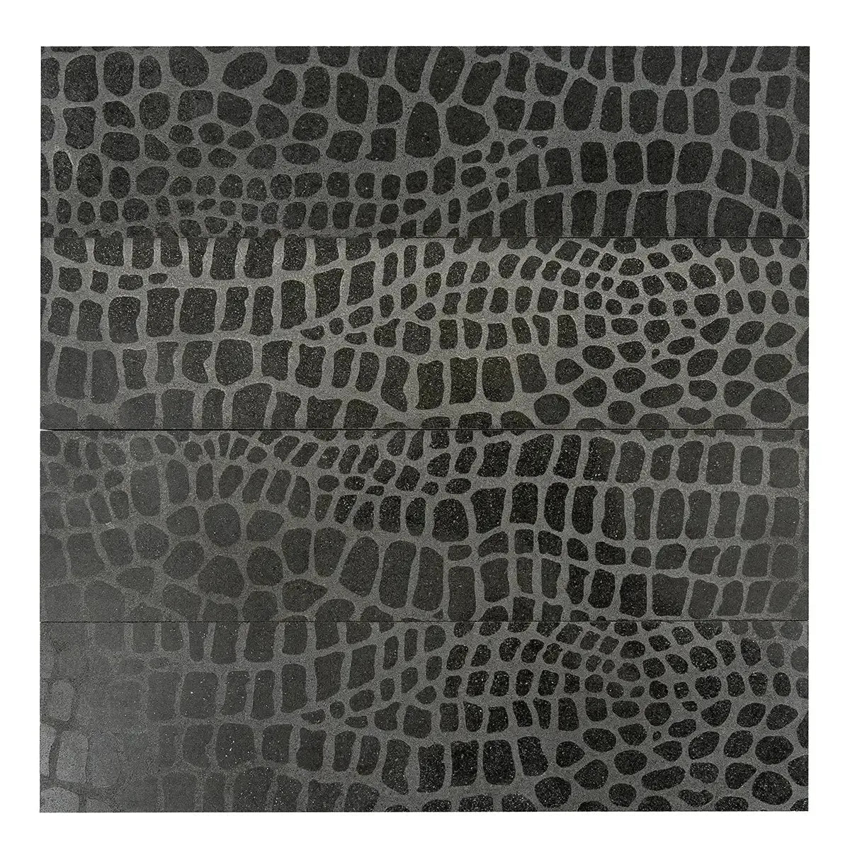 Black Gator Etched Subway Marble Tile - Image 7