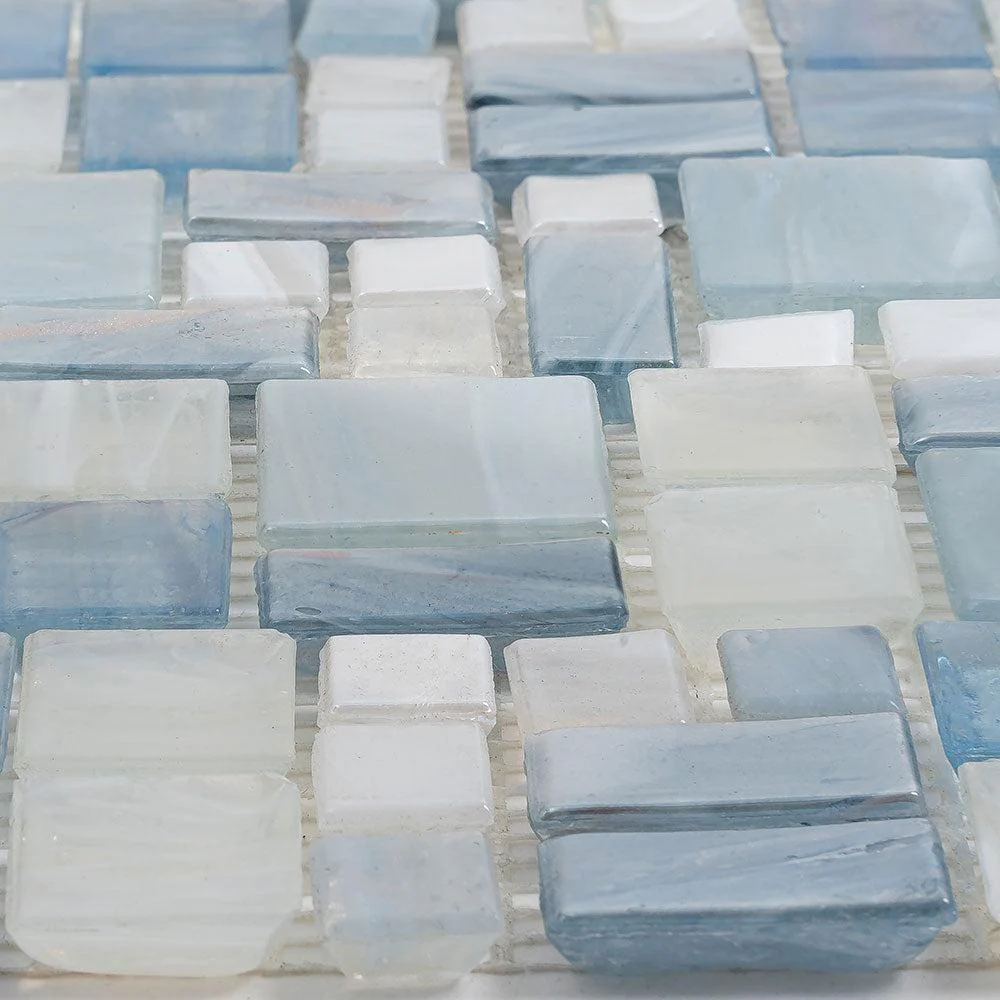 Blue Mini Versailles Glass Mosaic Tile - Image 11
