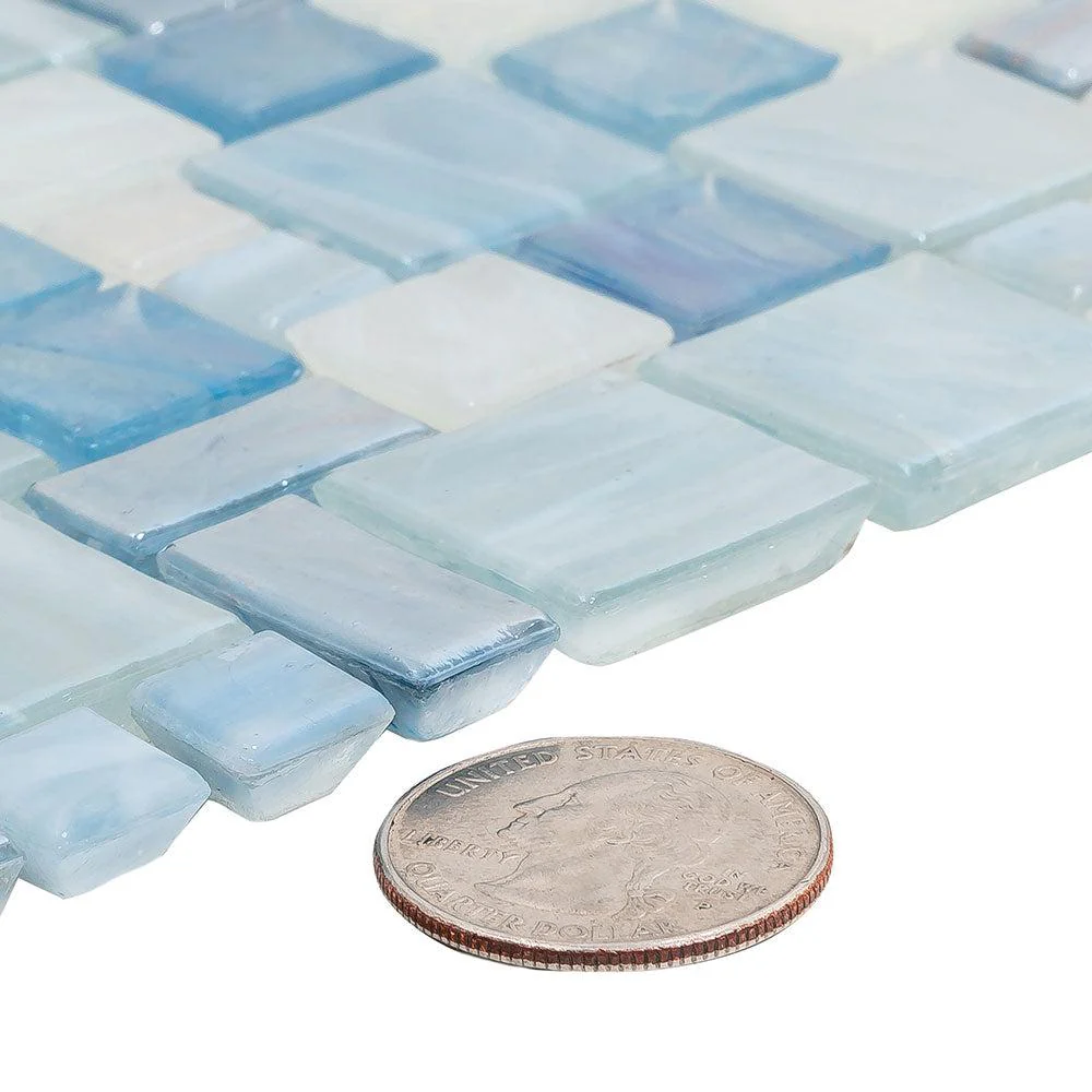 Blue Mini Versailles Glass Mosaic Tile - Image 9