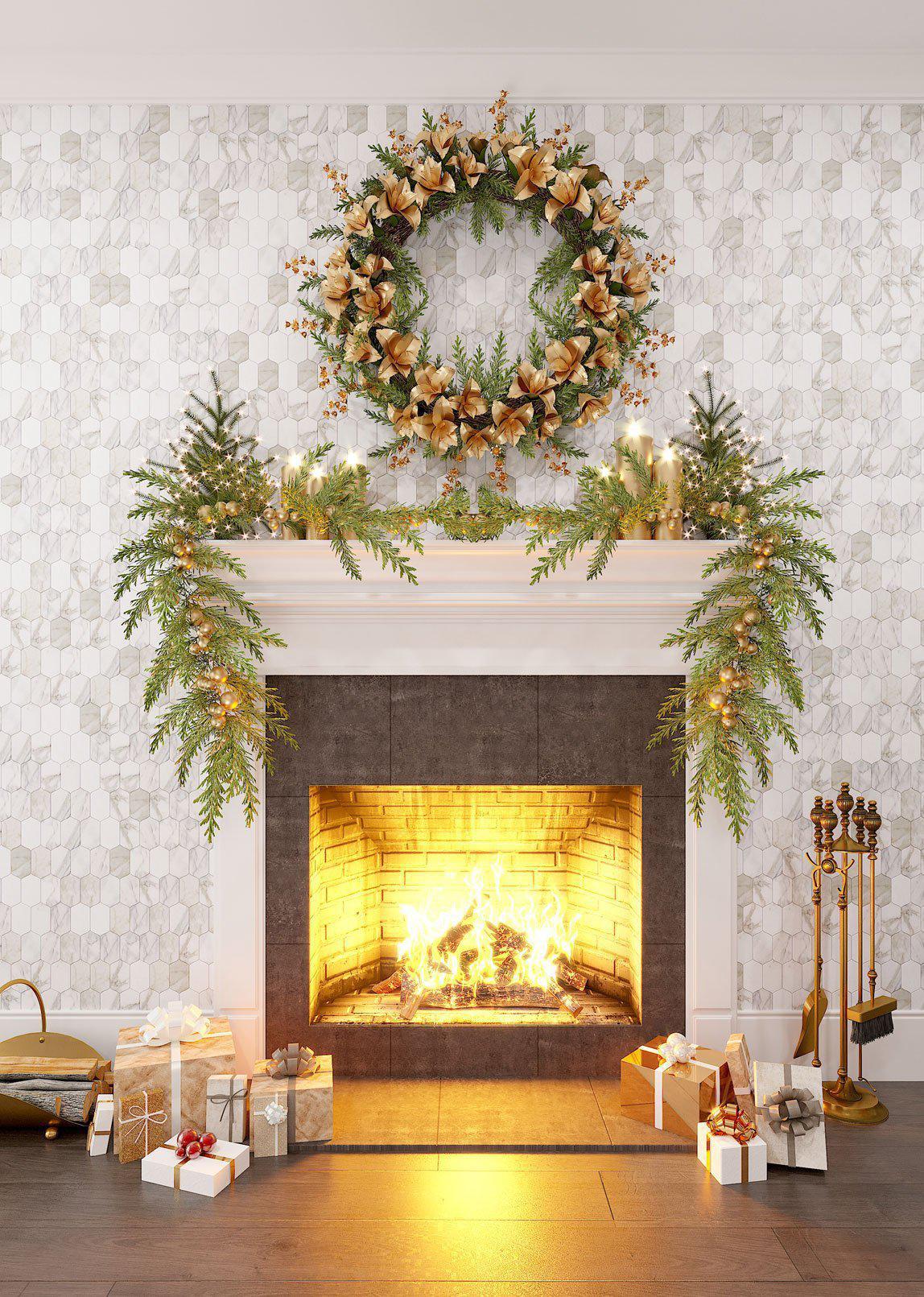 Calacatta Gold Elongated Hexagon Mosaic Tile - Image 5