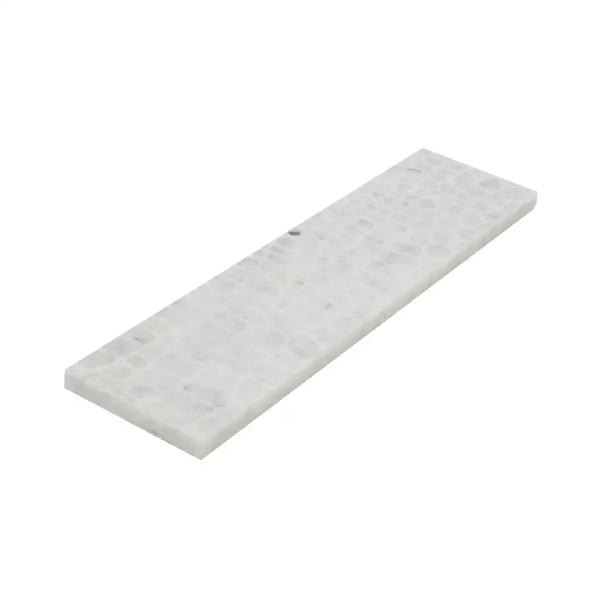 Carrara Gator Etched Subway Marble Tile - Image 10