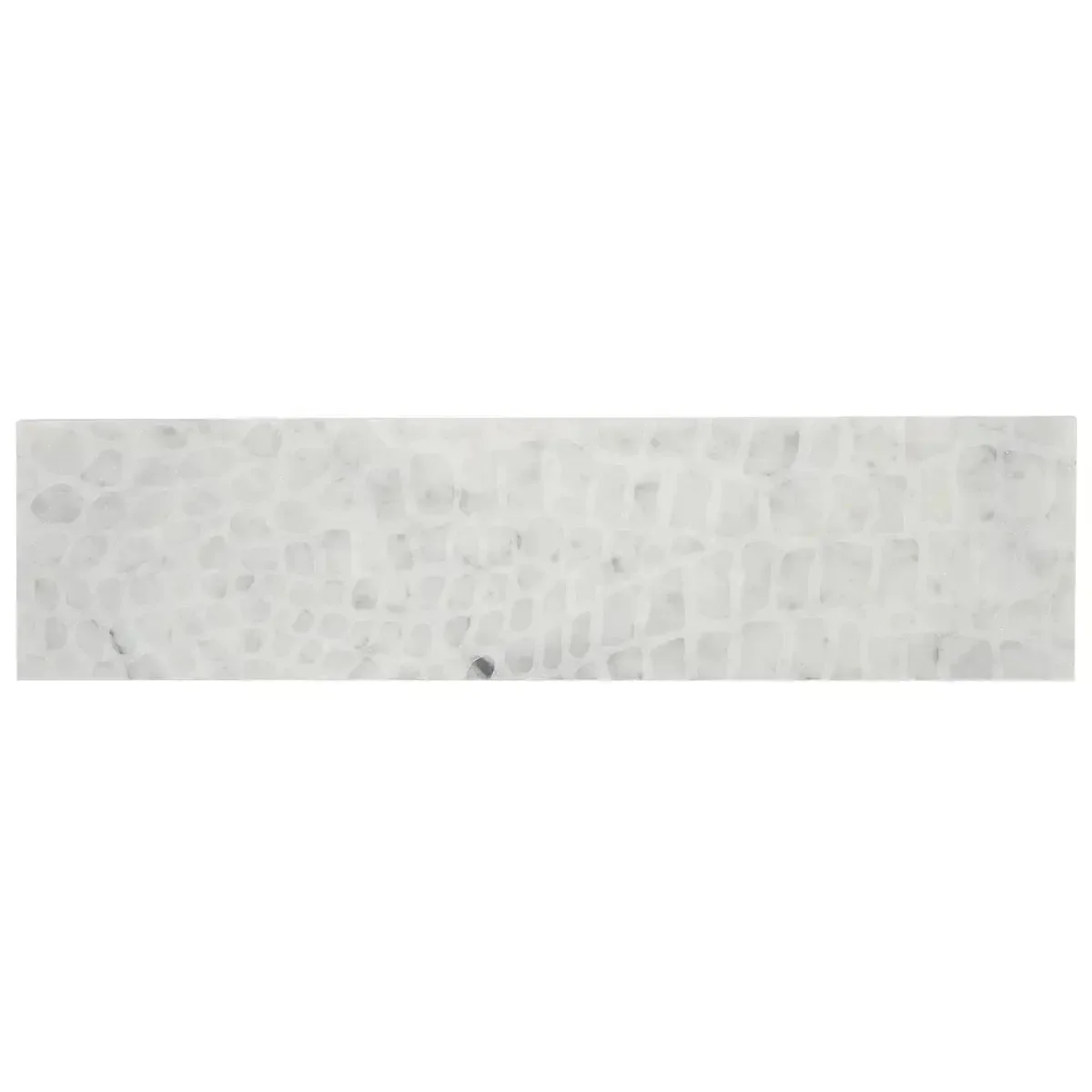 Carrara Gator Etched Subway Marble Tile - Image 11