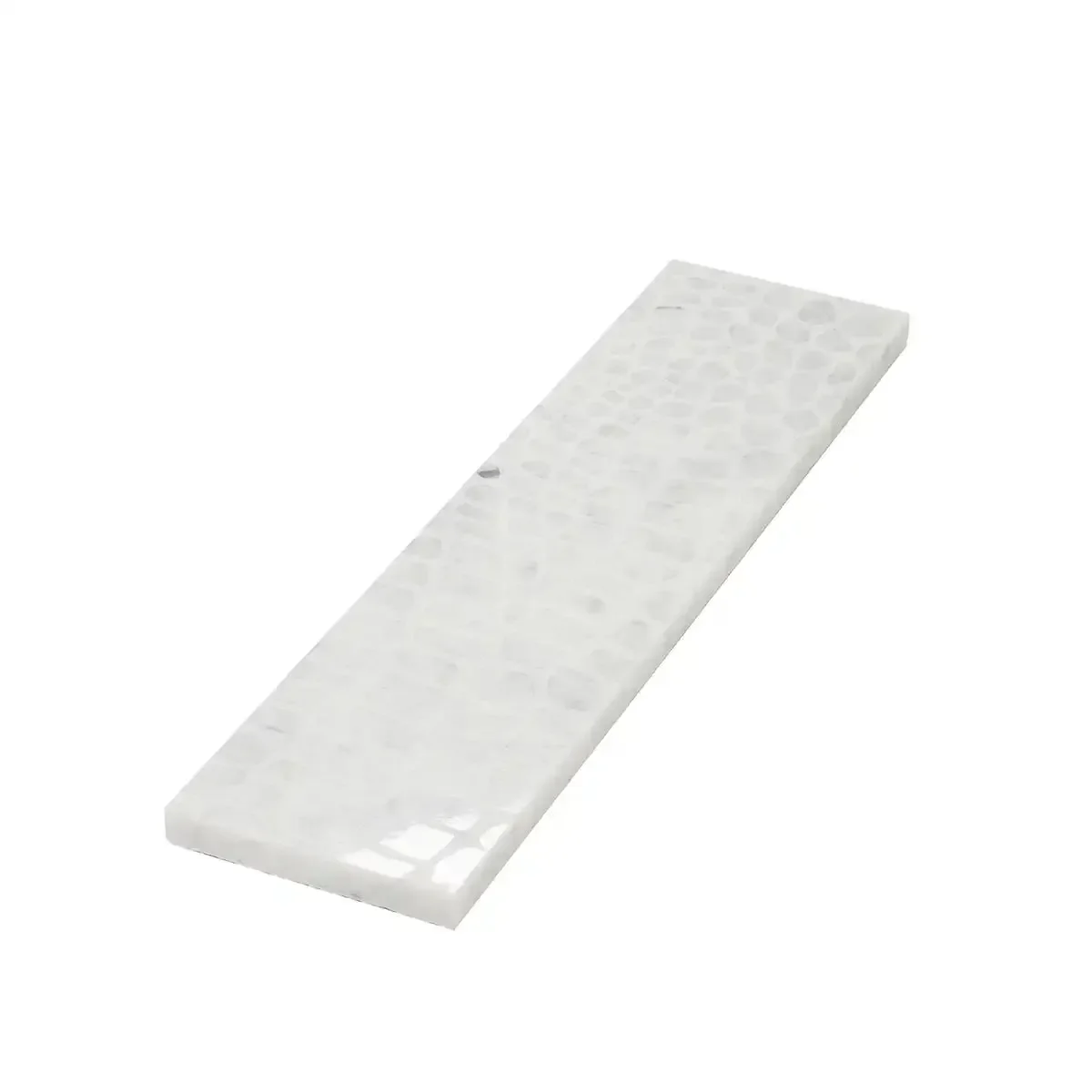Carrara Gator Etched Subway Marble Tile - Image 9