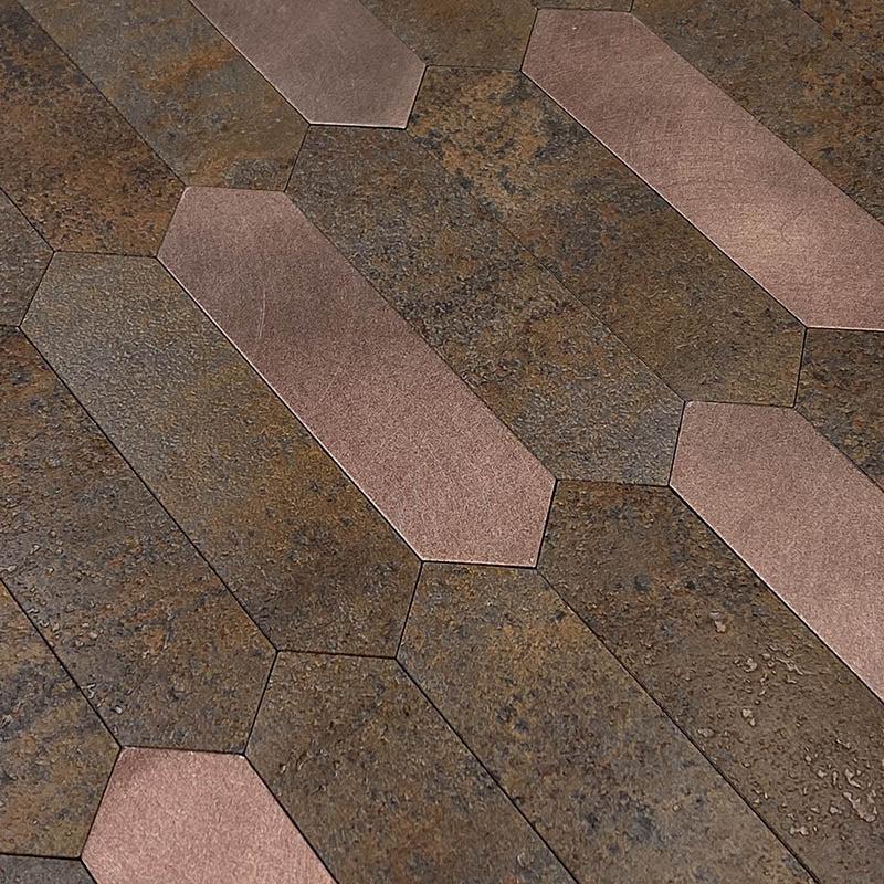 Copper Look Picket Peel and Stick Tile - Image 3