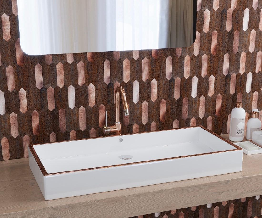 Copper Look Picket Peel and Stick Tile - Image 4