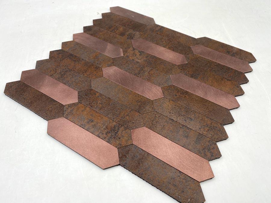 Copper Look Picket Peel and Stick Tile - Image 5