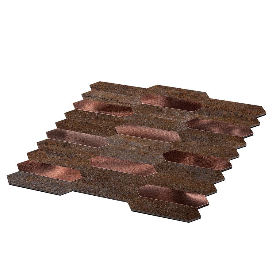 Copper Look Picket Peel and Stick Tile - Image 6