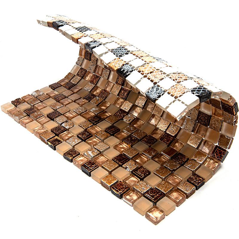 Eclectic Gold Micro Square Mosaic Tile - Image 4