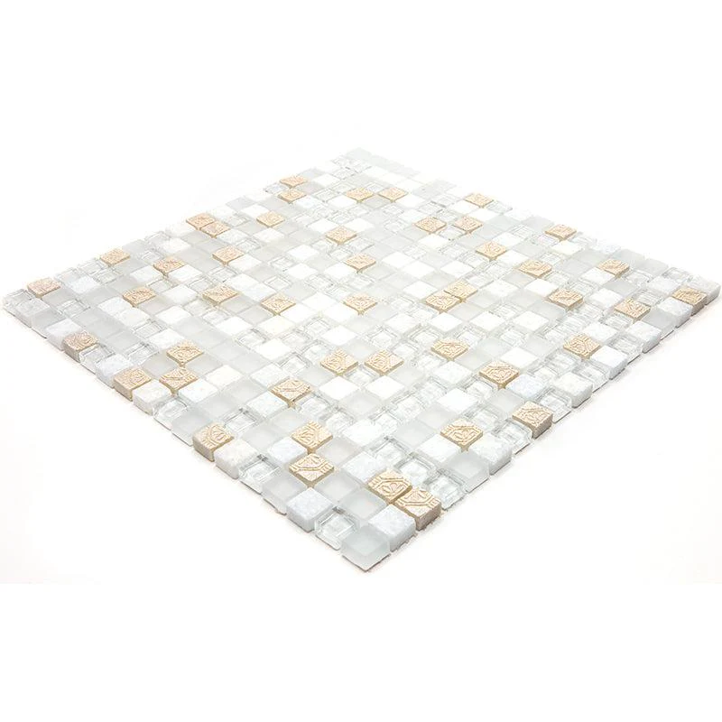 Eclectic White Micro Square Mosaic Tile - Image 5