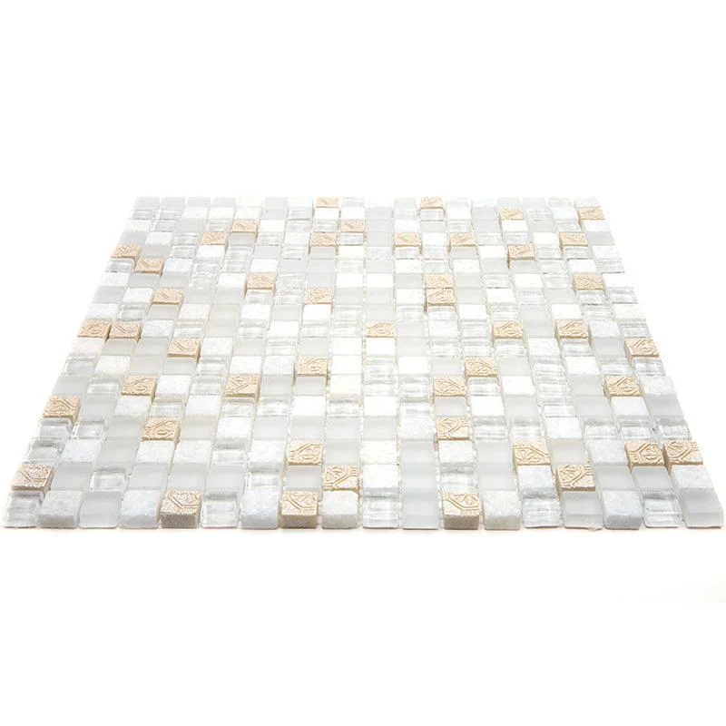 Eclectic White Micro Square Mosaic Tile - Image 6