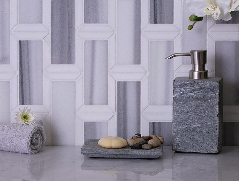 Equator & Thassos Bricks Polished Mosaic Tile - Image 5