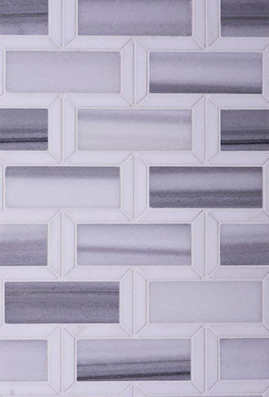 Equator & Thassos Bricks Polished Mosaic Tile - Image 6