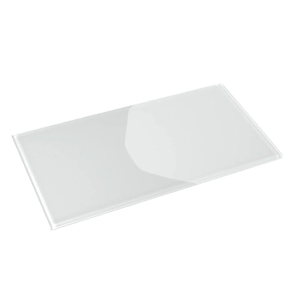 Glacier Pure White 8X16 Polished Glass Tile - Image 5