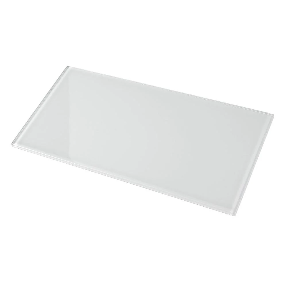 Glacier Pure White 8X16 Polished Glass Tile - Image 6