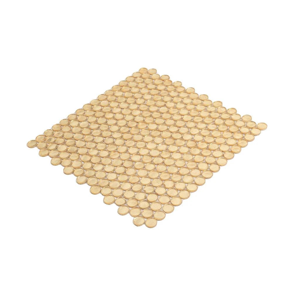 Gold Glass Penny Round Mosaic Tile - Image 13