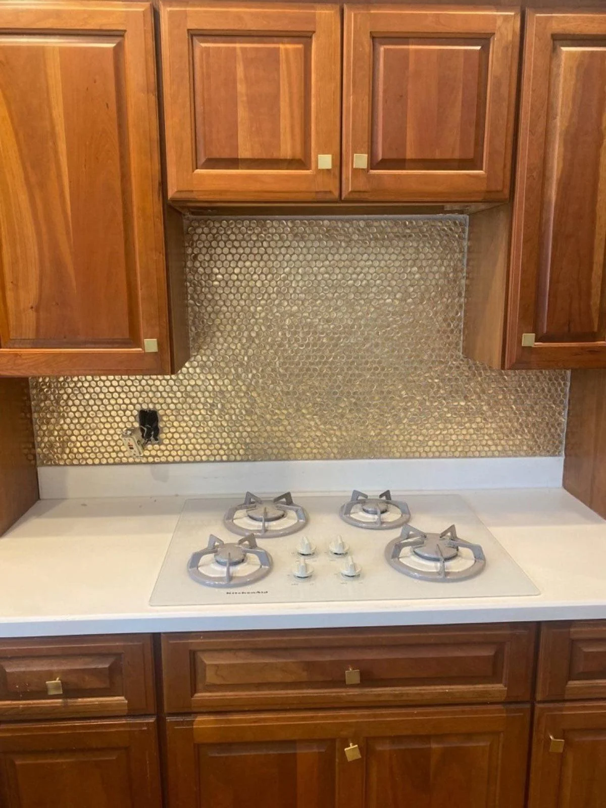 Gold Glass Penny Round Mosaic Tile - Image 17