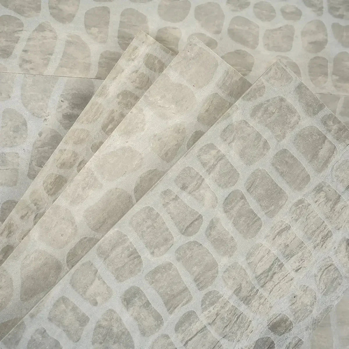 Grey Limestone Gator Etched Subway Tile - Image 10