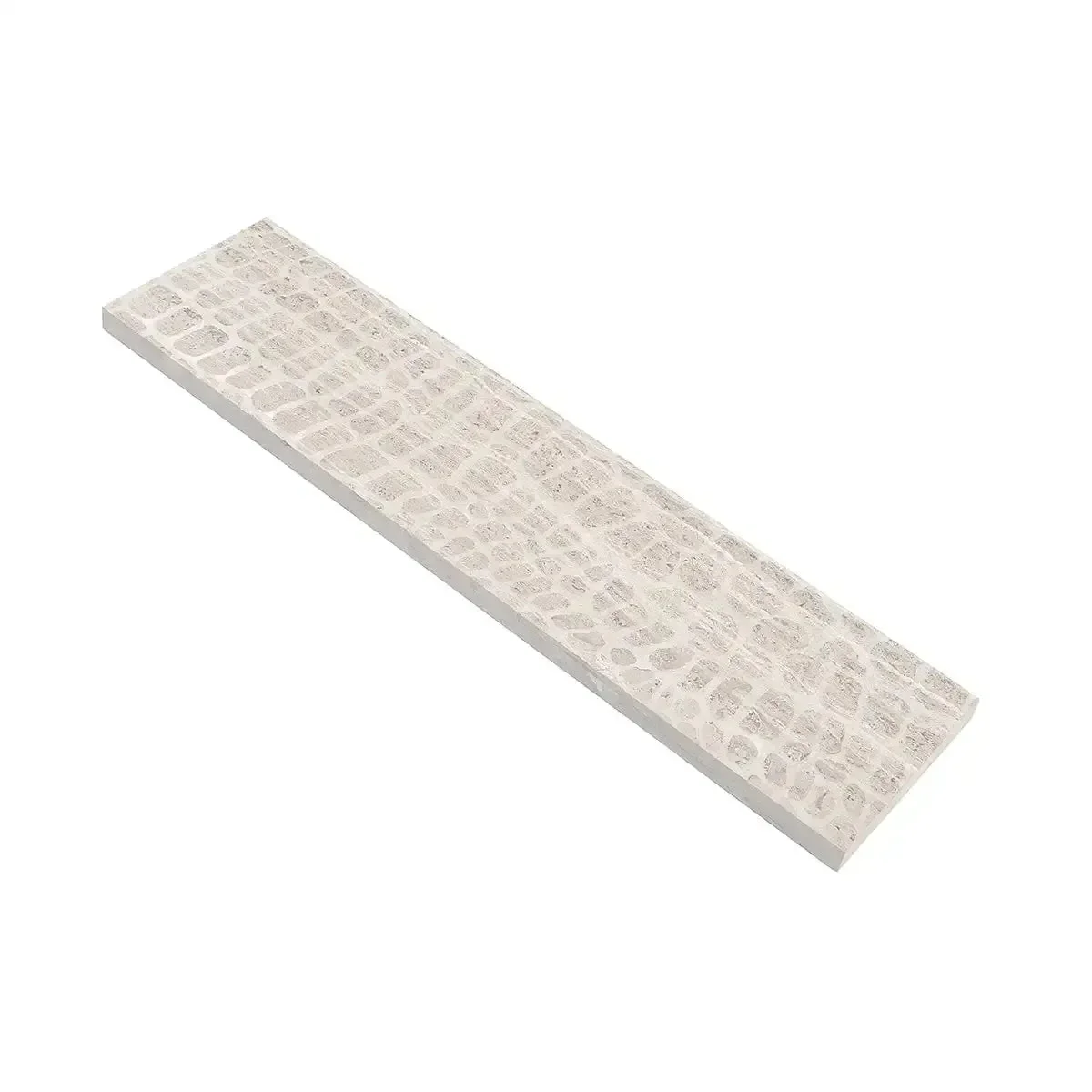 Grey Limestone Gator Etched Subway Tile - Image 3