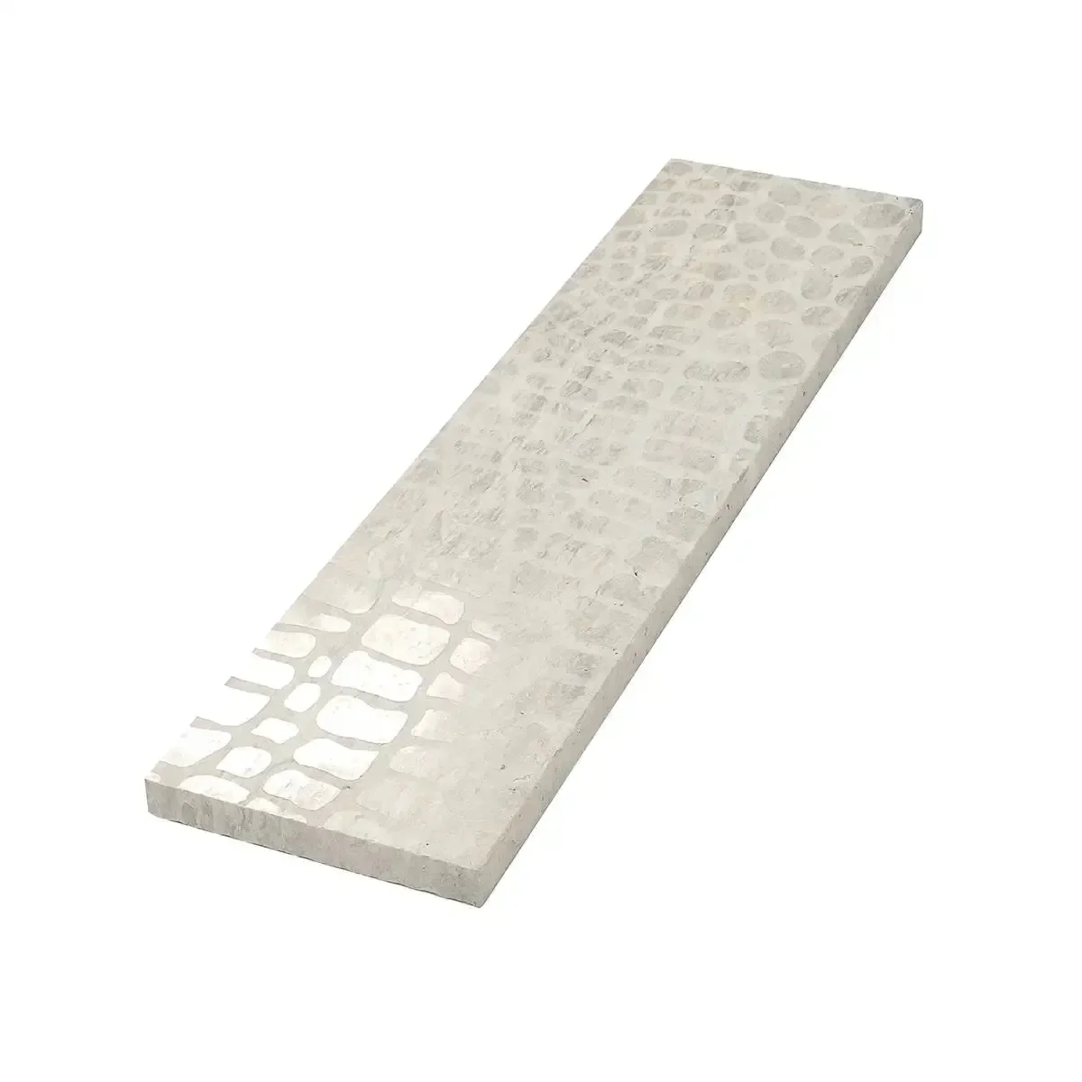 Grey Limestone Gator Etched Subway Tile - Image 5