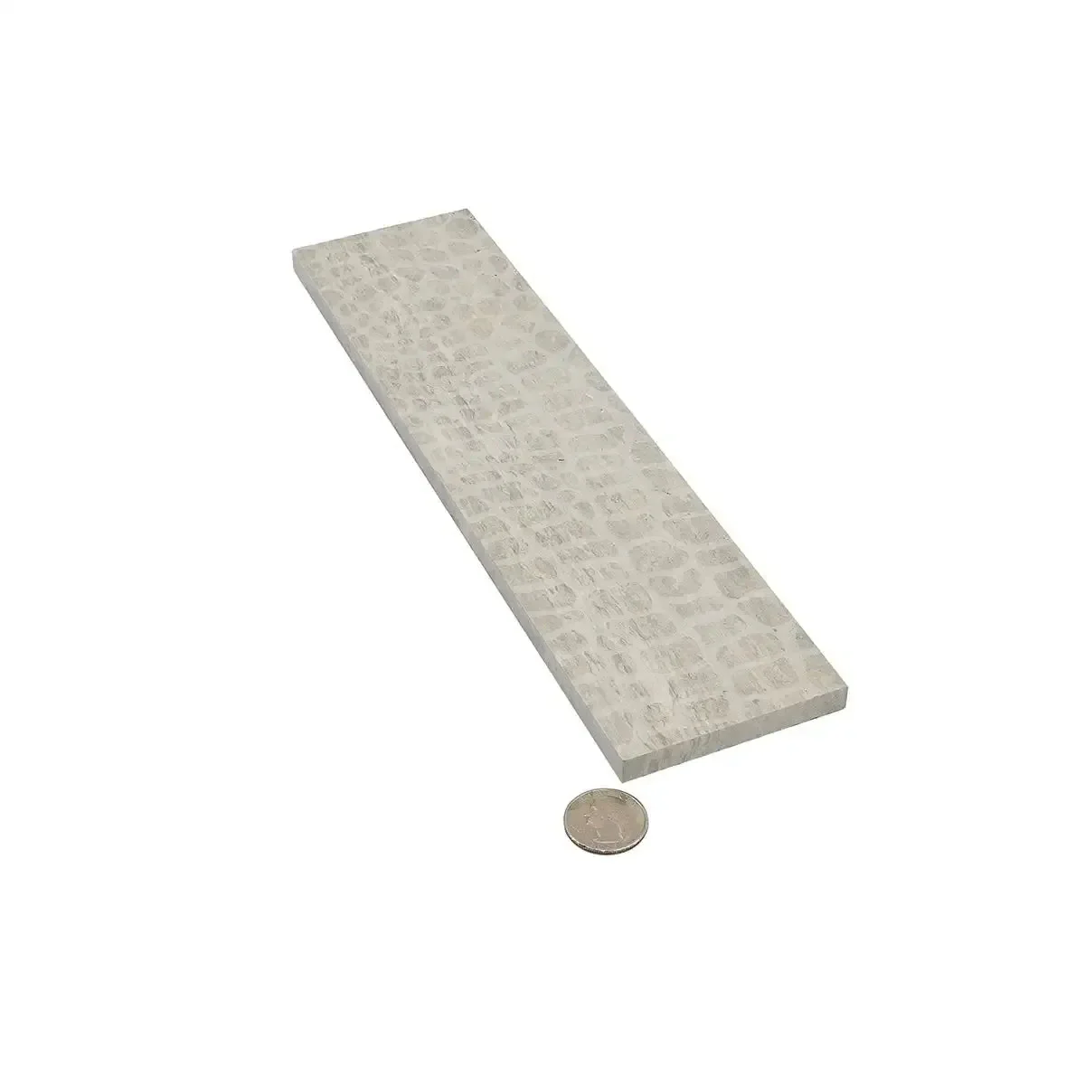 Grey Limestone Gator Etched Subway Tile - Image 7