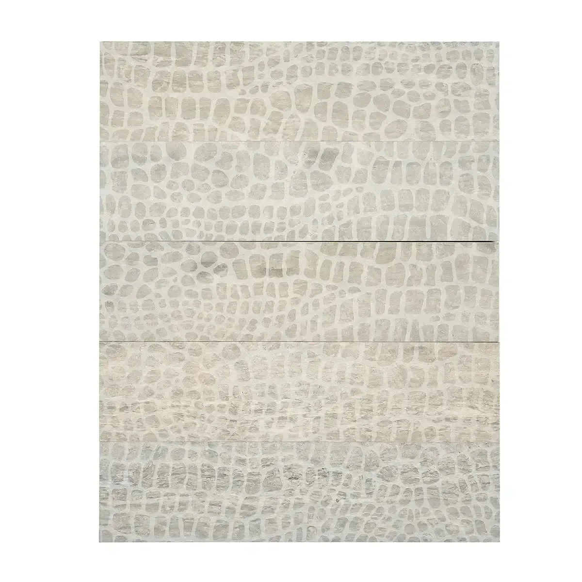 Grey Limestone Gator Etched Subway Tile - Image 9