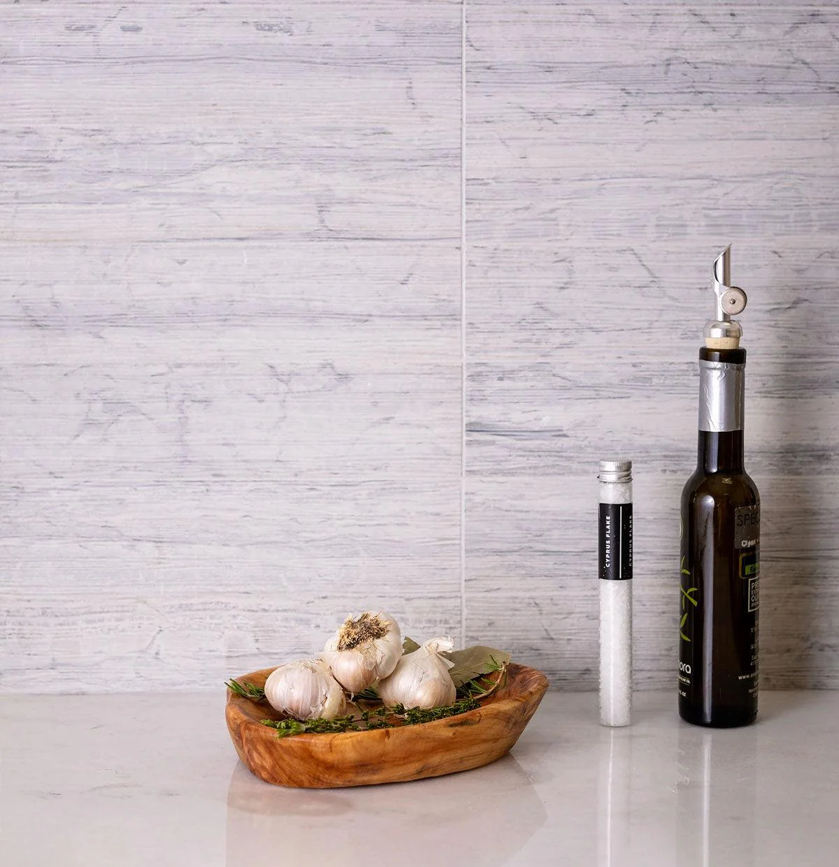 Grey Limestone Waves Etched Subway Tile - Image 4