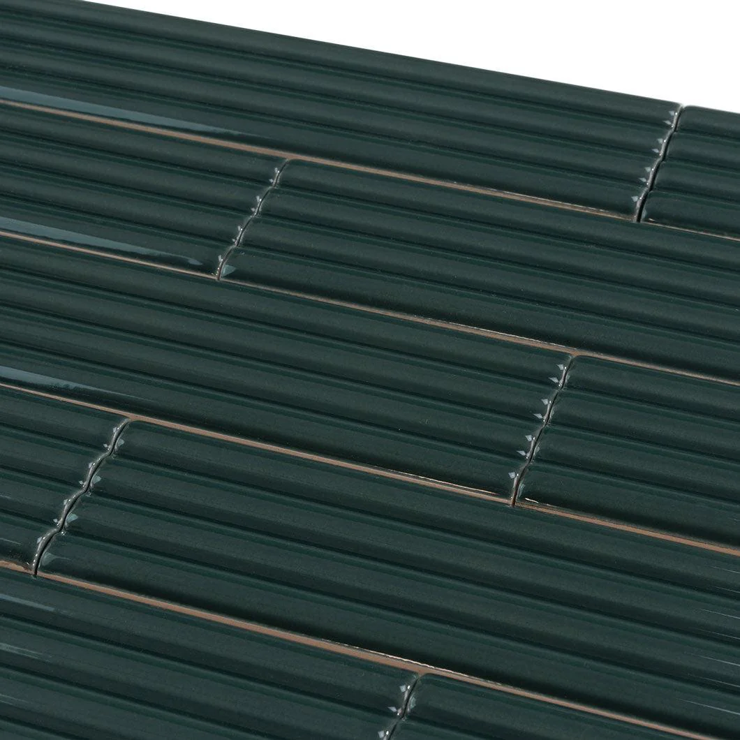 Groove Laurel Deco Gloss Ceramic Subway Tile - Image 10