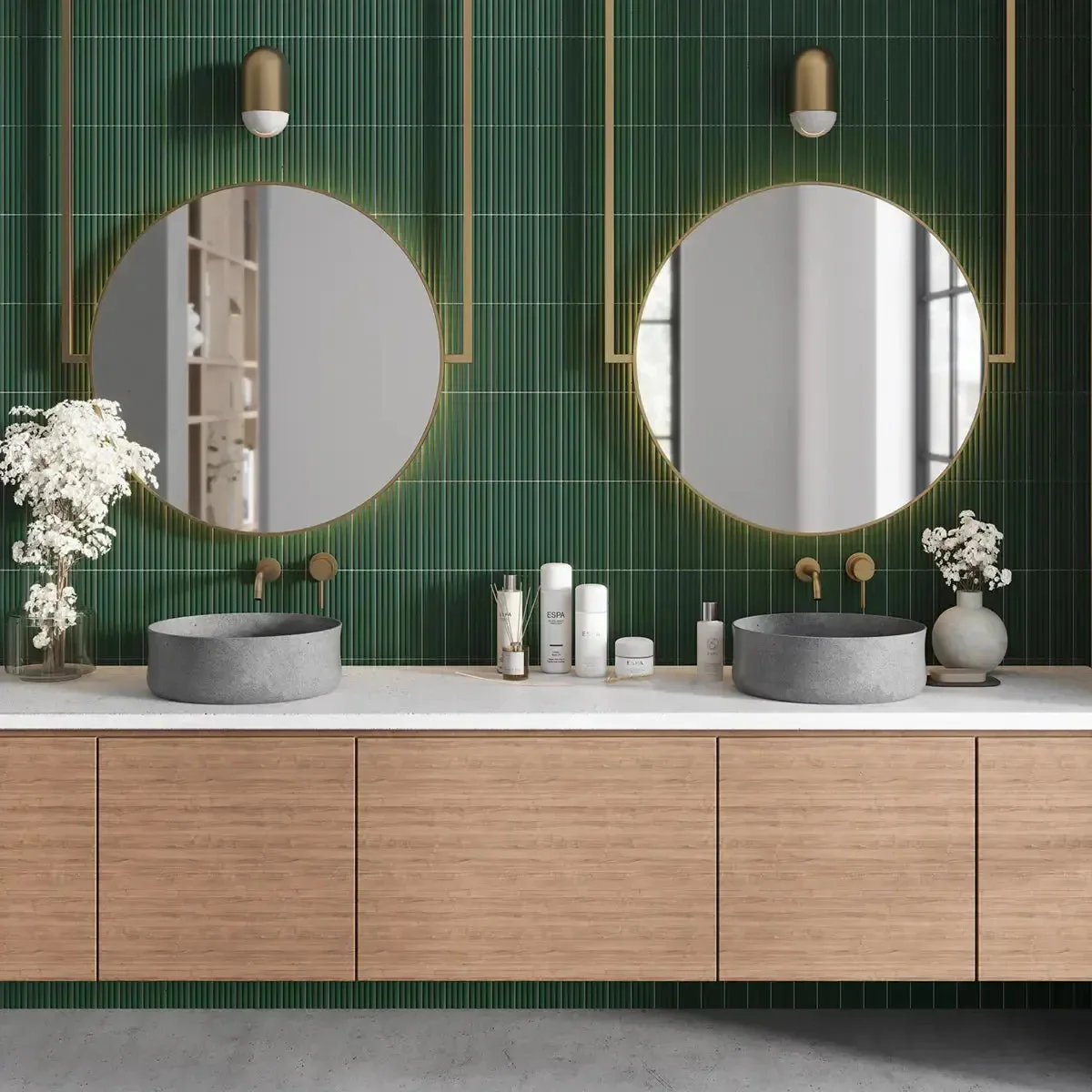 Groove Laurel Deco Matte Ceramic Subway Tile - Image 5