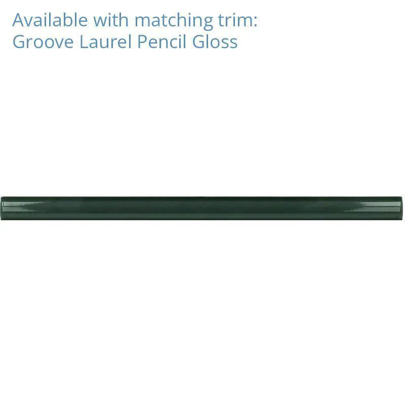 Groove Laurel Gloss Ceramic Subway Tile - Image 10