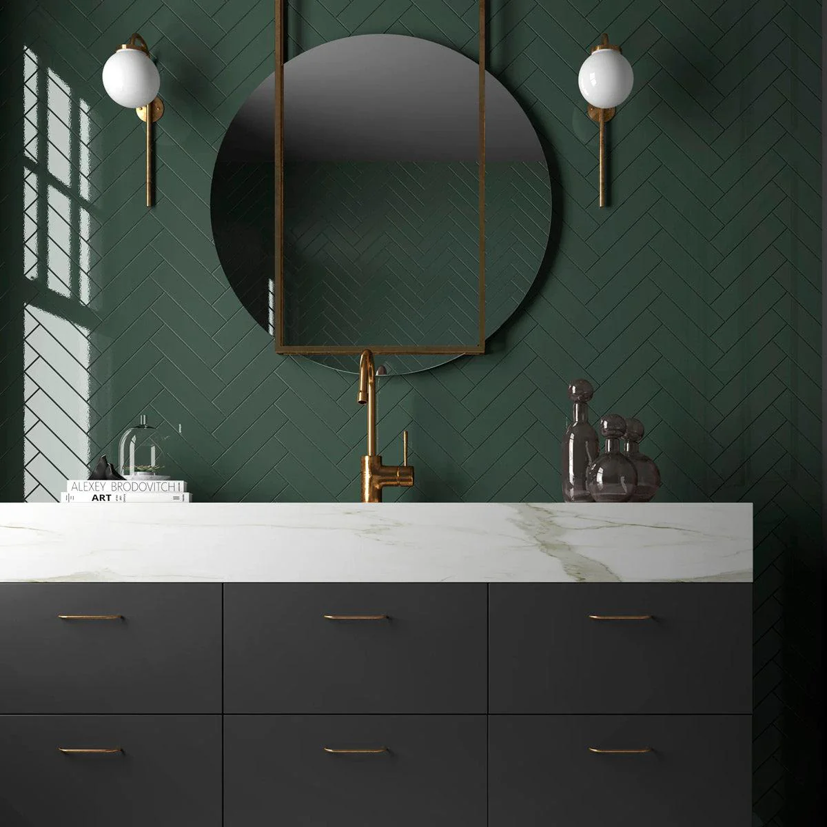 Groove Laurel Gloss Ceramic Subway Tile - Image 3