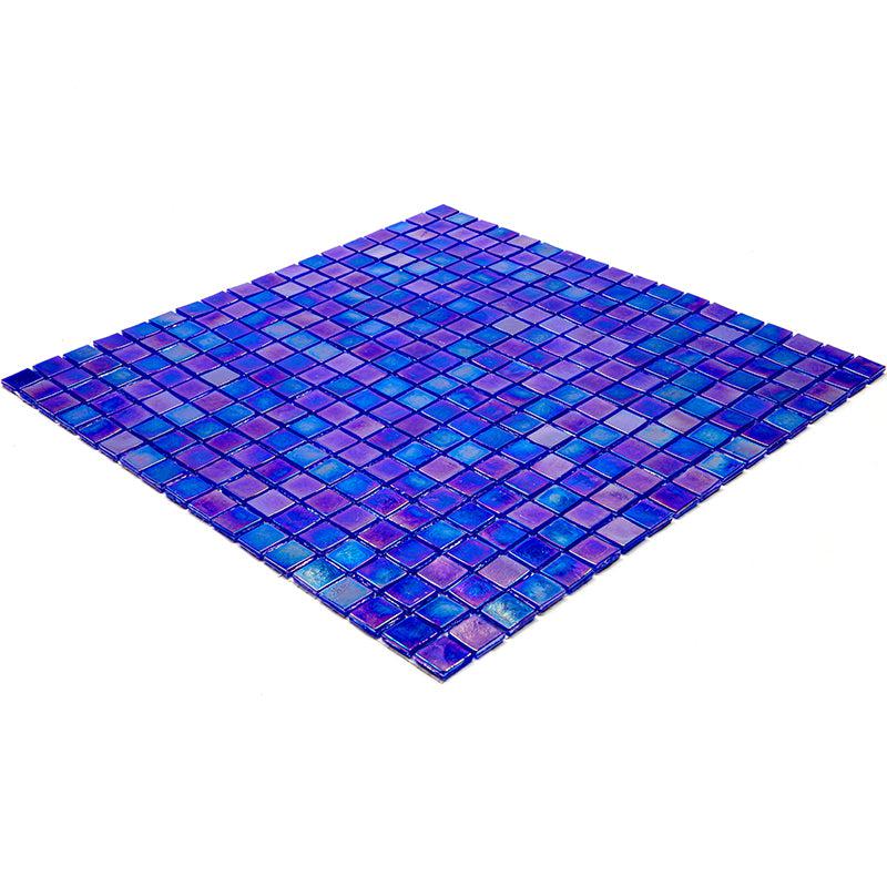 Iridescent Blue Glass Mosaic Tile - Image 5