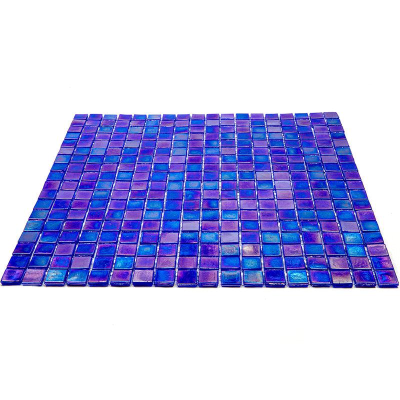 Iridescent Blue Glass Mosaic Tile - Image 6
