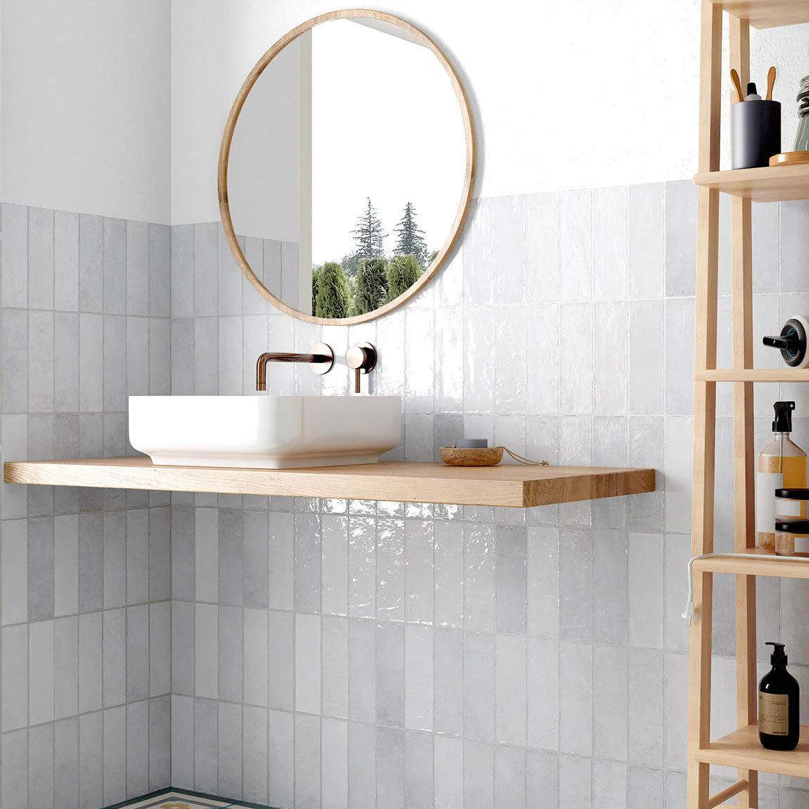 La Riviera Lavanda Blue Ceramic Subway Tile 2.5x8" - Image 7