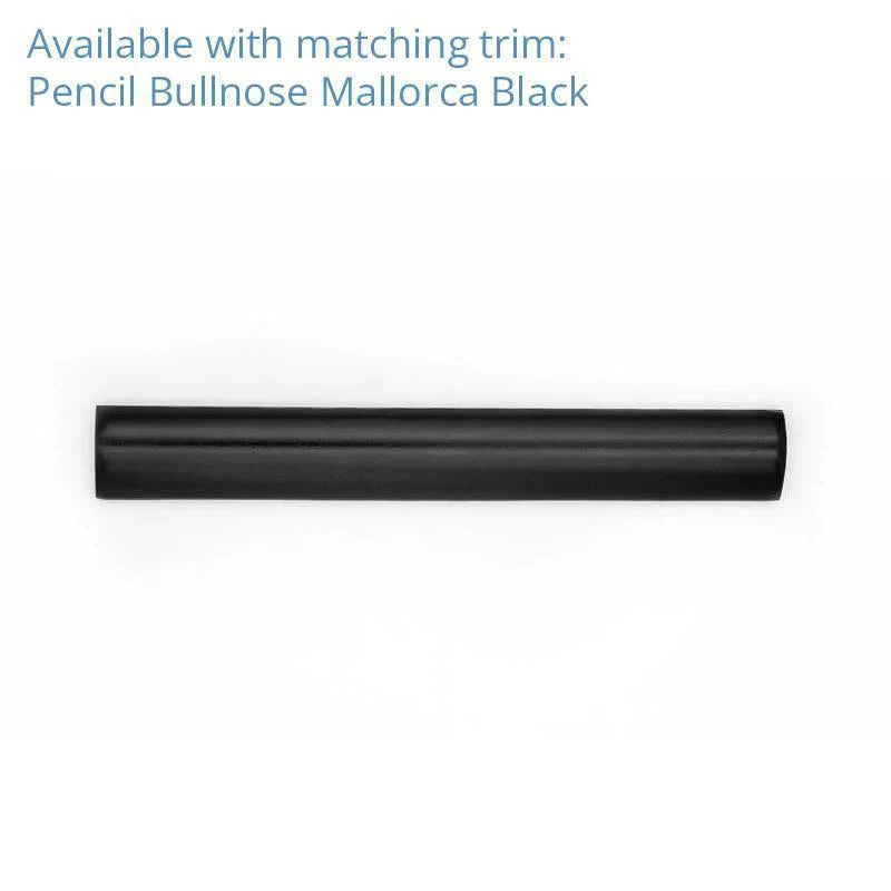 Mallorca Black Ceramic Subway Tile 2.5x8 - Image 15