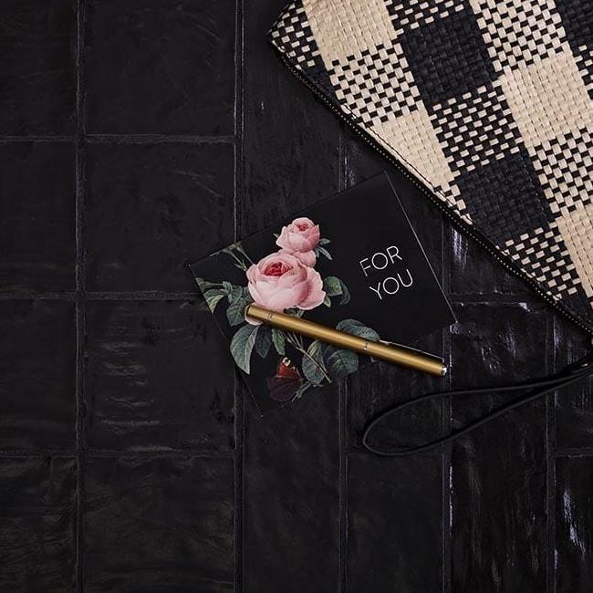 Mallorca Black Ceramic Subway Tile 2.5x8 - Image 7