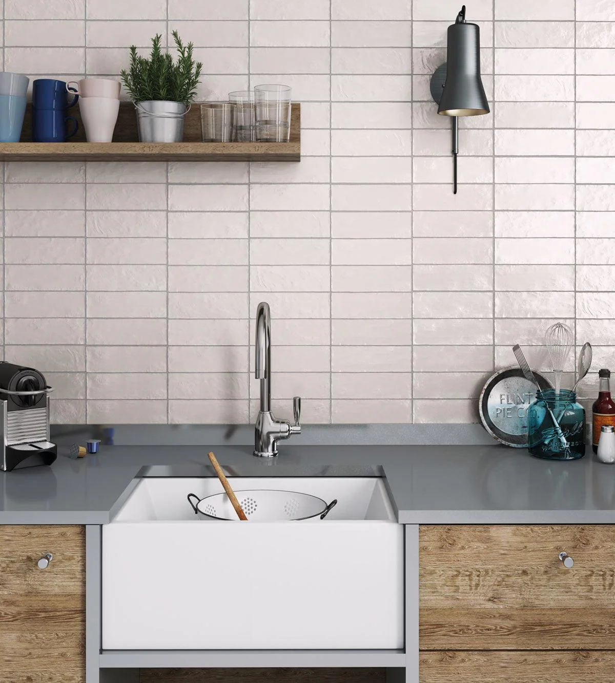 Mallorca White Ceramic Subway Tile 2.5x8 - Image 10