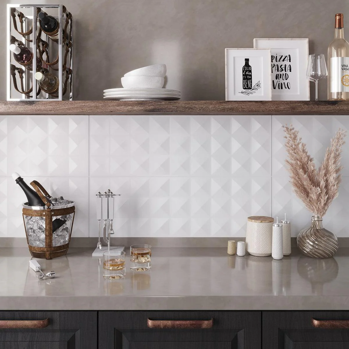 Neutral Blanco Guiza Ceramic Tile - Image 3