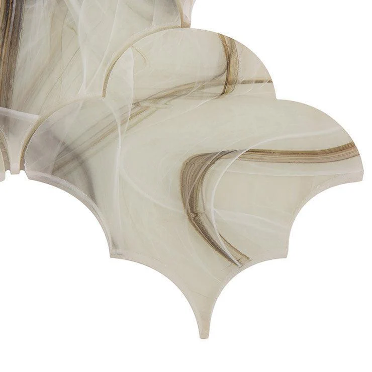 Sea Glass Cloud Amber Mosaic Tile - Image 5