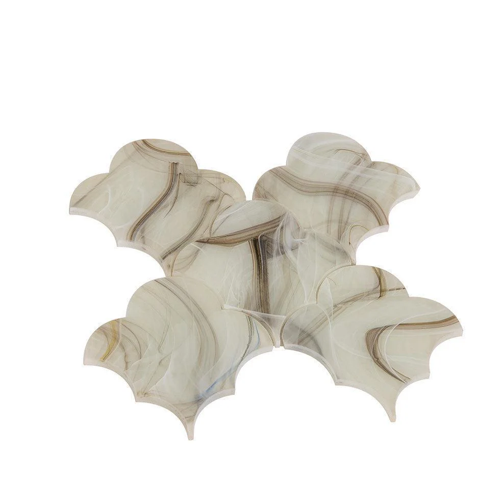 Sea Glass Cloud Amber Mosaic Tile - Image 6