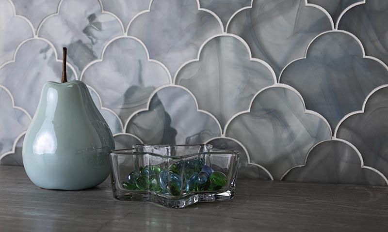 Sea Glass Cloud Blue Mosaic Tile - Image 6