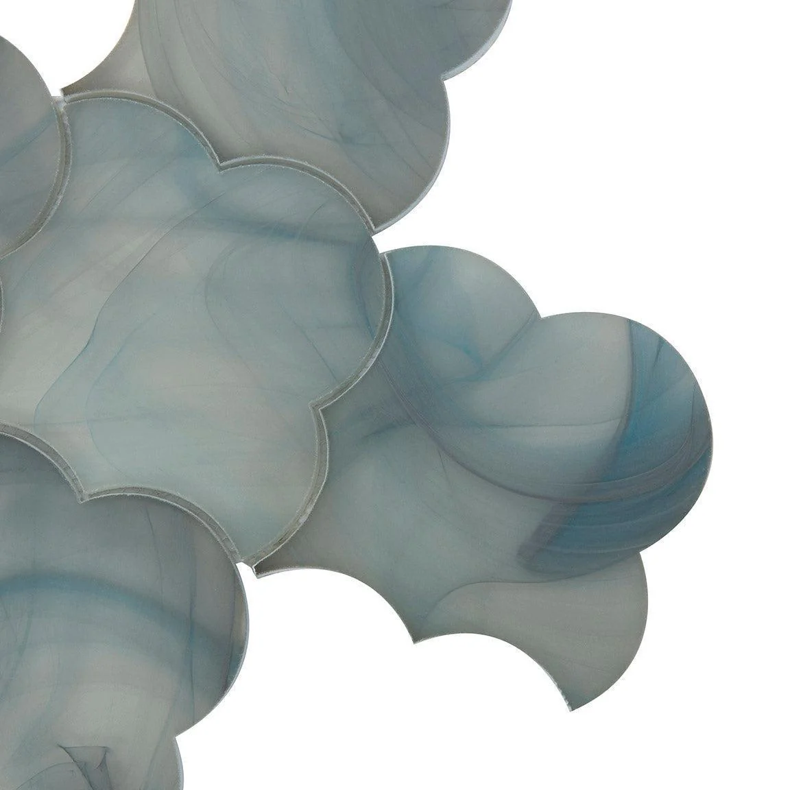 Sea Glass Cloud Blue Mosaic Tile - Image 9