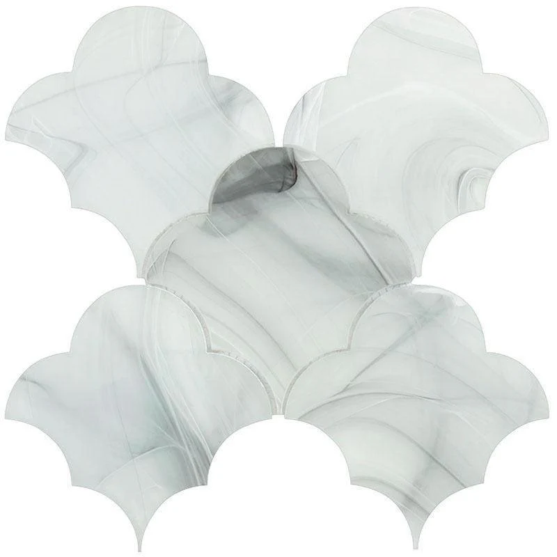Sea Glass Cloud Grey Mosaic Tile - Image 4