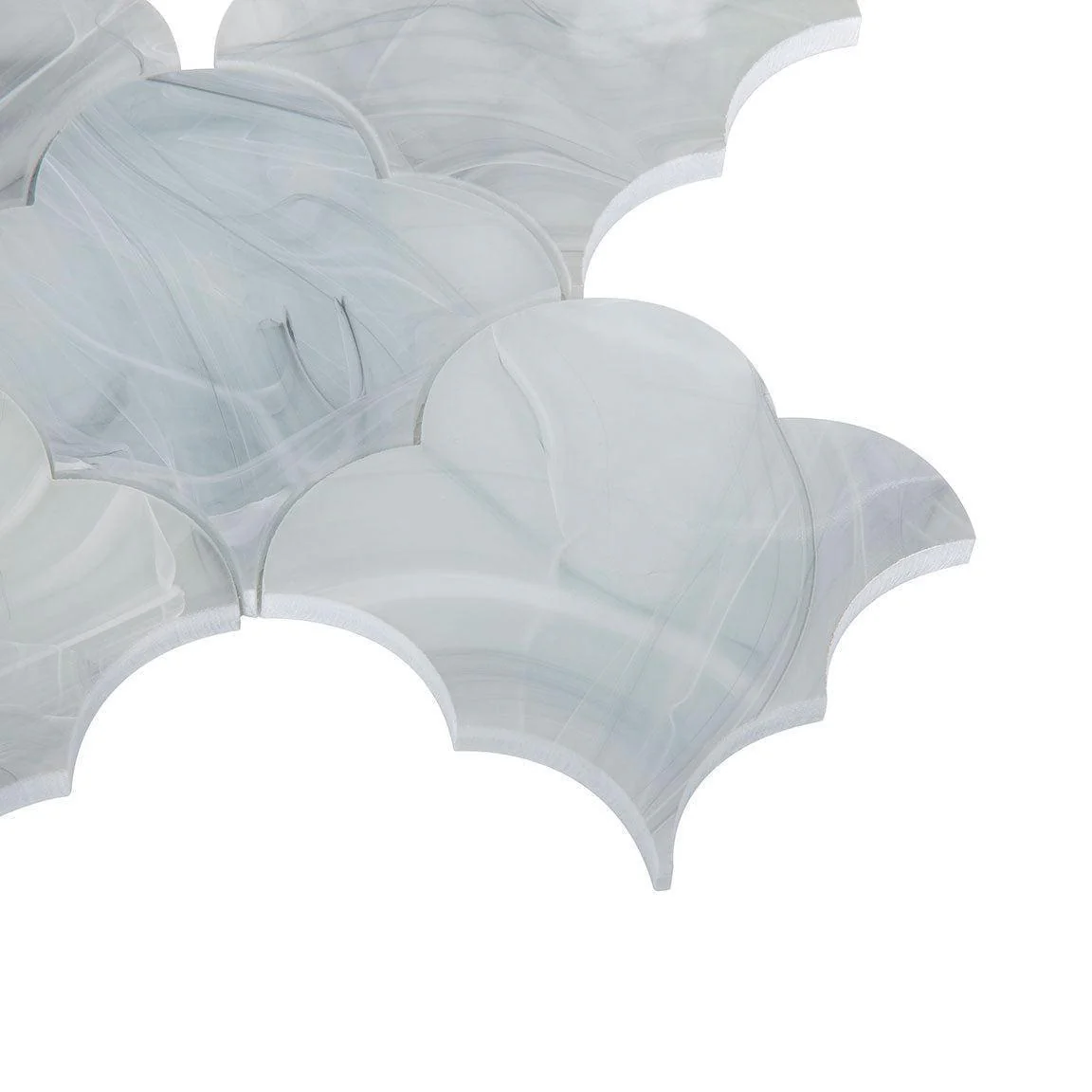 Sea Glass Cloud Grey Mosaic Tile - Image 6
