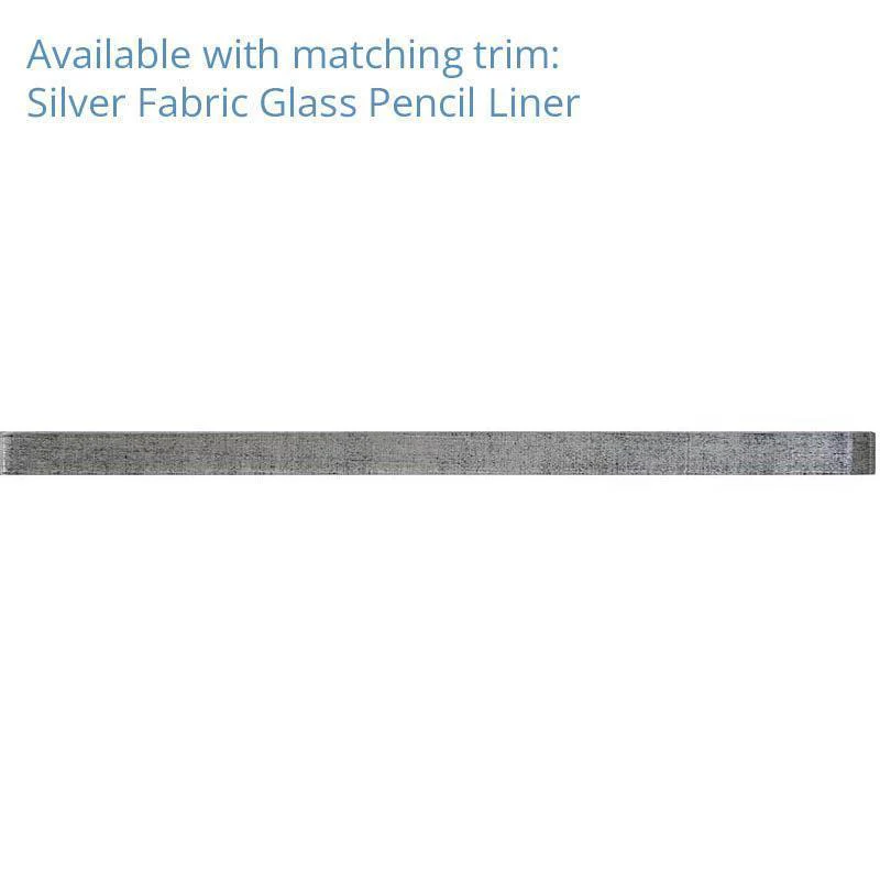 Silver Fabric Glass Subway Mosaic Tile - Image 7